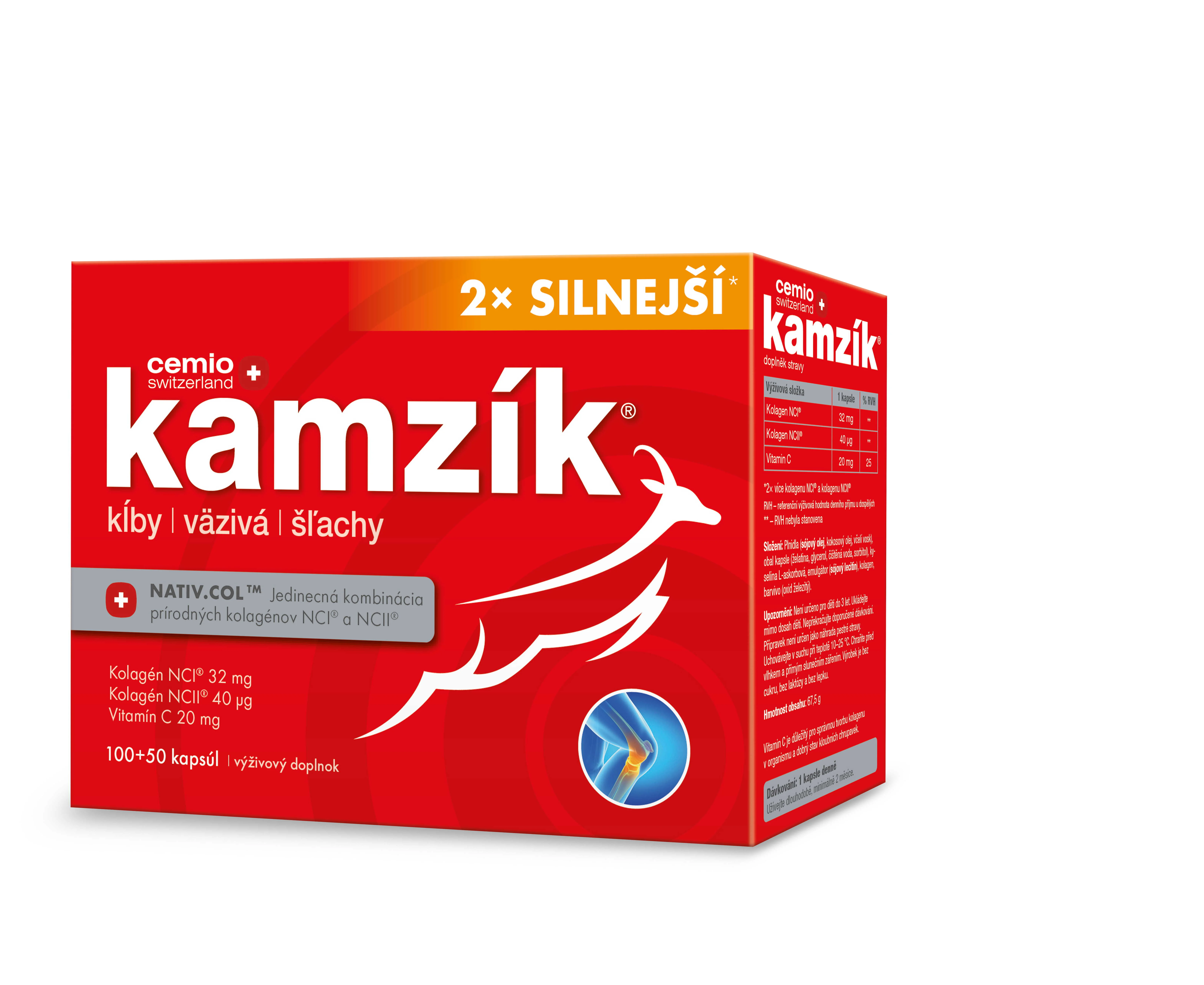 Cemio Kamzík 2x silnejší 100 + 50 cps