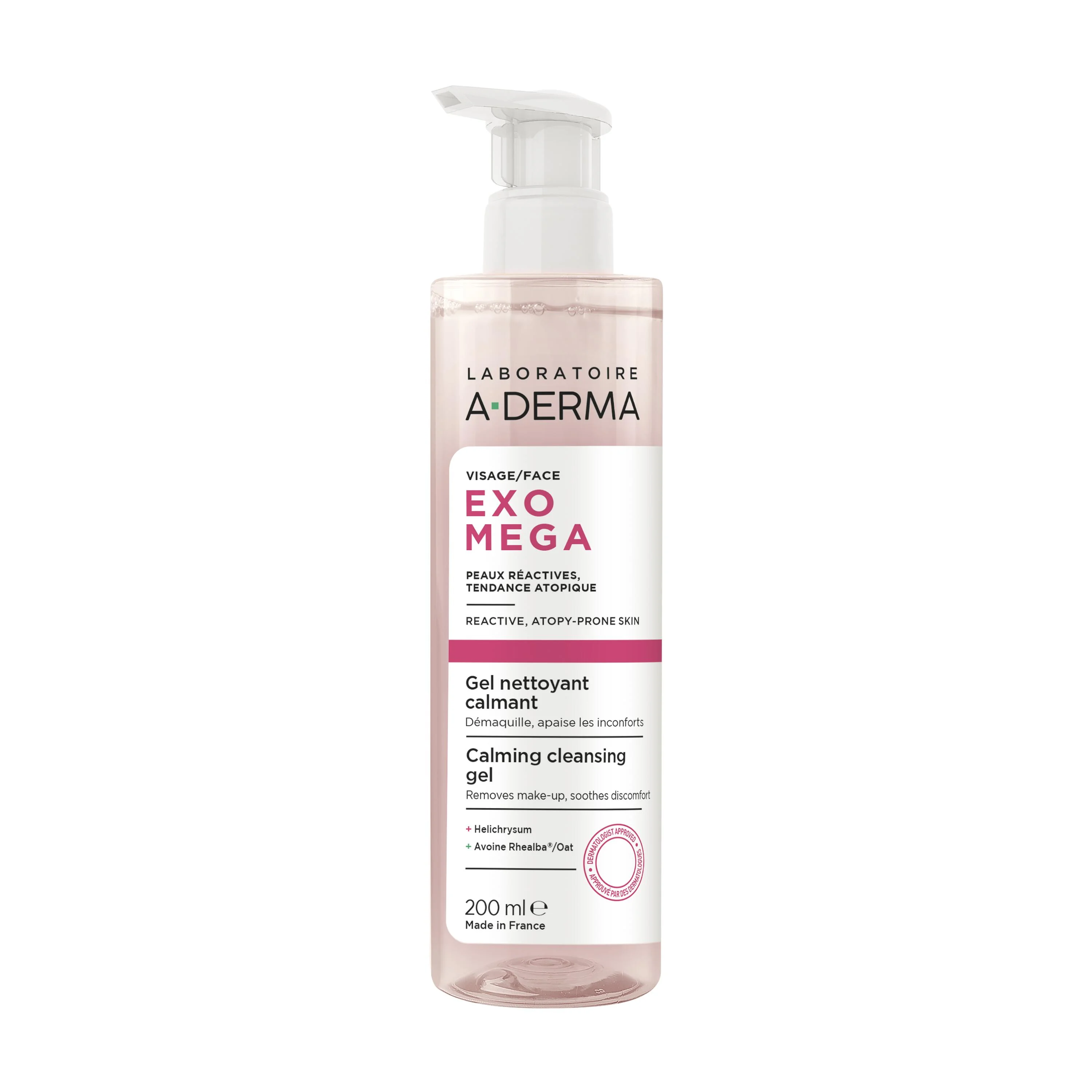 A-DERMA EXOMEGA Upokojujúci čistiaci gél 200 ml