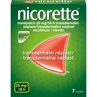 Nicorette invisipatch 25 mg/16 h transder. náplasť