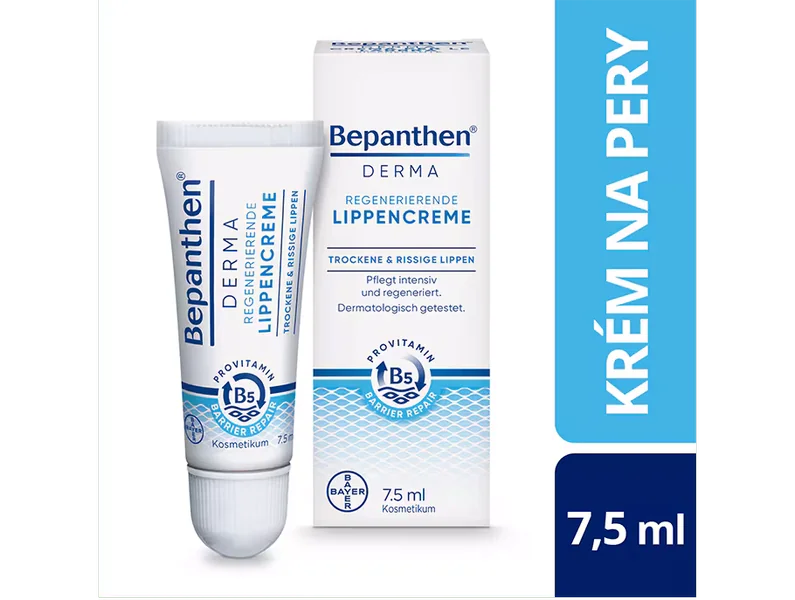 Bepanthen DERMA krém na pery 1×7,5 ml, krém na pery