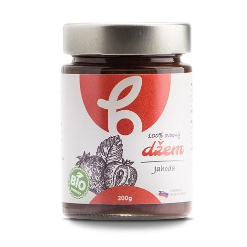 BOBULE BIO JAHODOVY DZEM BOBULE PREMIUM 200G 1×200 g, ovocný džem