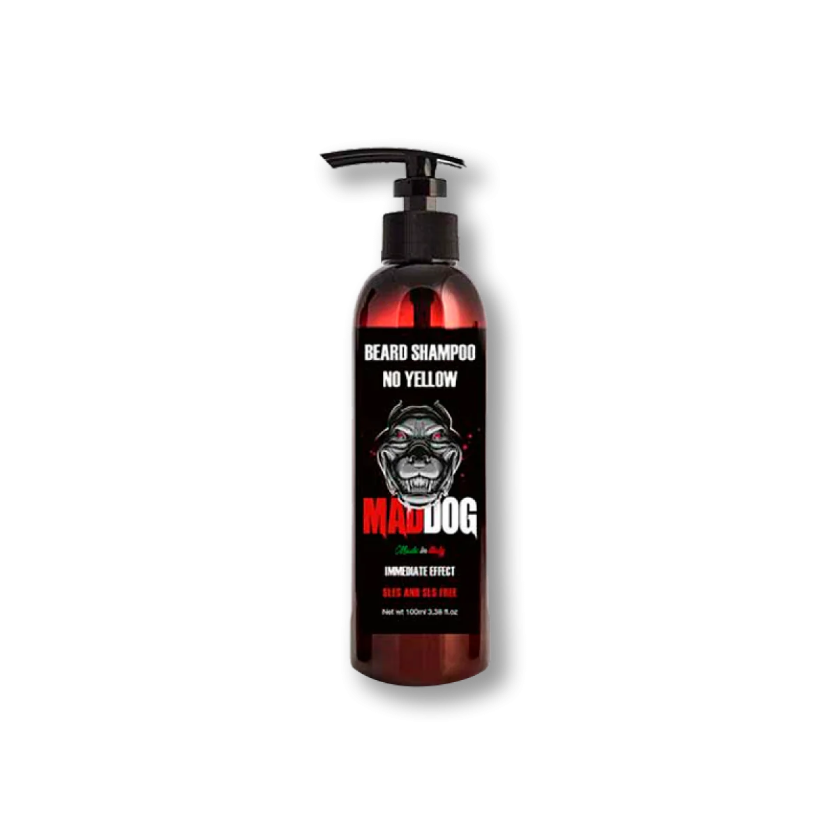 Šampón na bradu bez SLES a SLS Mad dog NO YELLOW 100ml