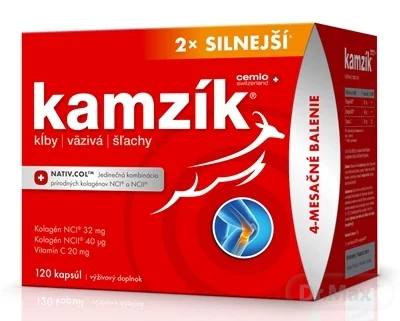 Cemio Kamzík 2022 1×120 cps, výživový doplnok s kolagénmi