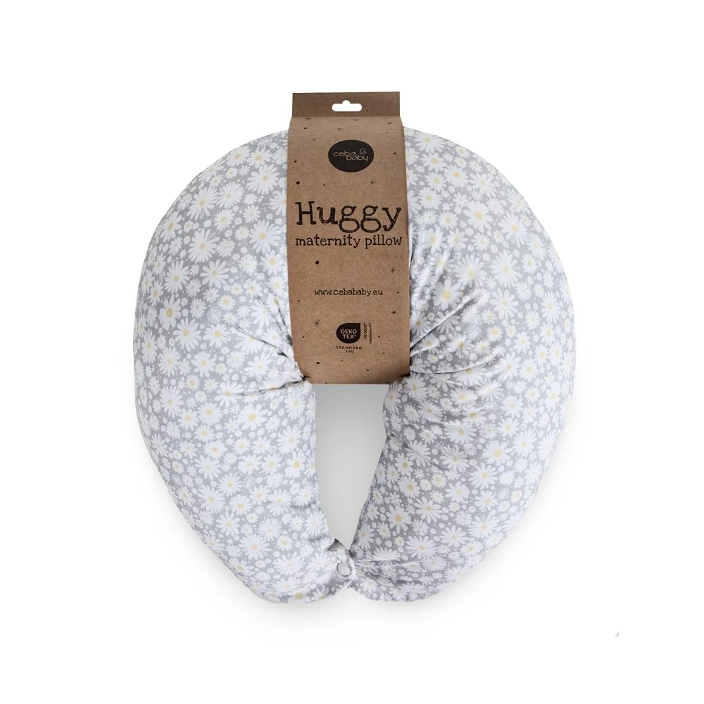 Vankúš na dojčenie HUGGY (150x60x37) Basic Chamomile