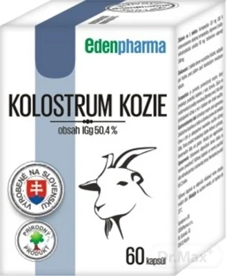 EDENPharma KOLOSTRUM KOZIE 1×60 cps, výživový doplnok