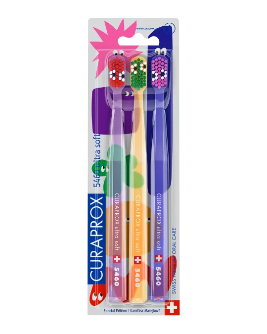 CURAPROX CS 5460 ultra soft, Okatá edícia 1x3 ks, zubná kefka
