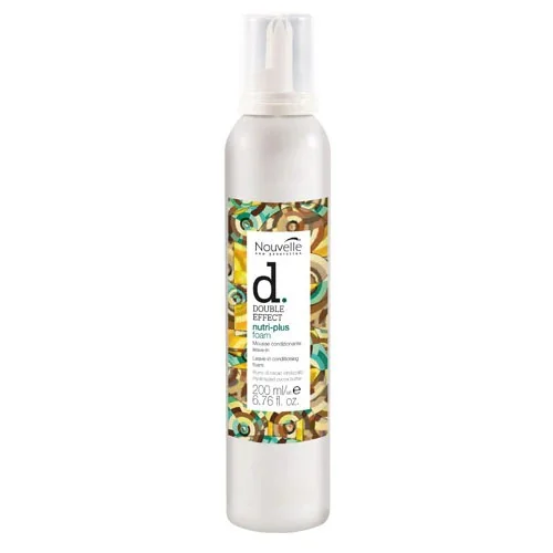 Nouvelle DOUBLE EFFECT Nutri-plus foam - bez oplachová pena s kondicionérom - 200 ml