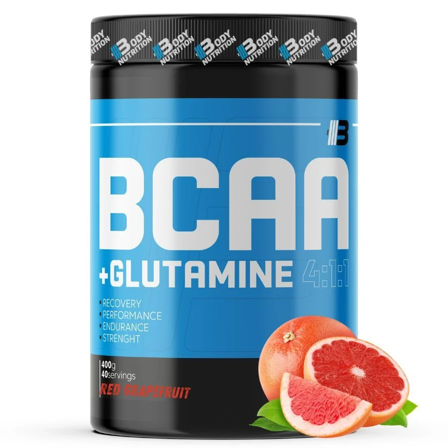 BCAA+GLUTAMINE 4:1:1 400g - BODY NUTRITION - červený grep