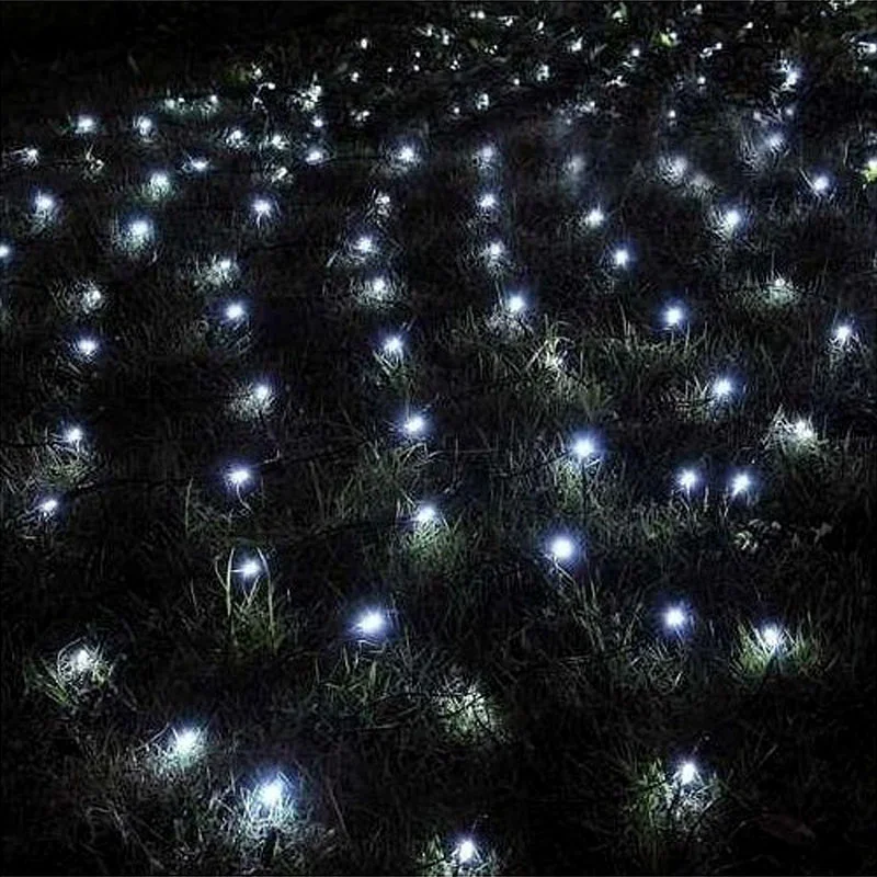 Vianočná súprava LED SIEŤ 160ks 2x2,6m studená biela IP44 8 programov