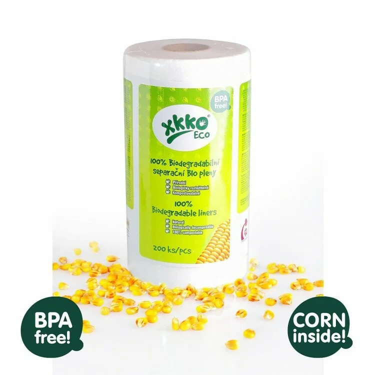 XKKO ECO - 100% biodegradabilné separačné plienky - 200ks/rolka ( 30x19cm/1ks) 1×1 ks, separačné plienky