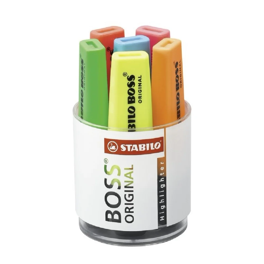 Zvýrazňovač Stabilo BOSS ORIGINAL 7006 sada 6 ks v boxe