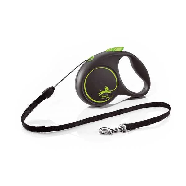 Flexi Black Design S Lanko 5m/12kg Zelené 1×1 ks