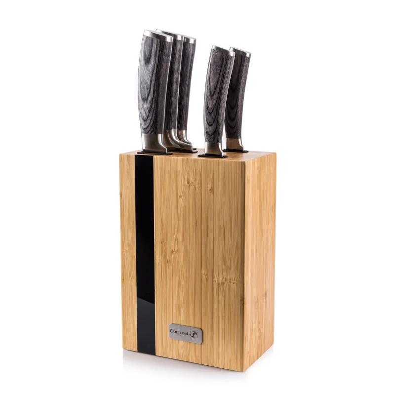 G21 Sada nožov Gourmet Rustic 5 ks + bambusový blok Gourmet Rustic 5 ks + bambusový blok G21GRUS5