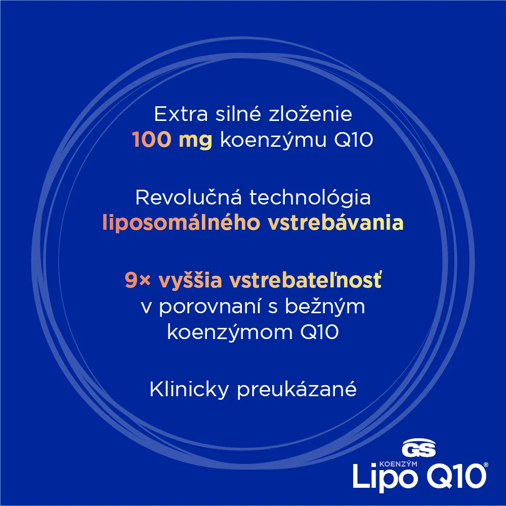 GS Koenzym Lipo Q10 100 mg 1×60 cps, výživový doplnok