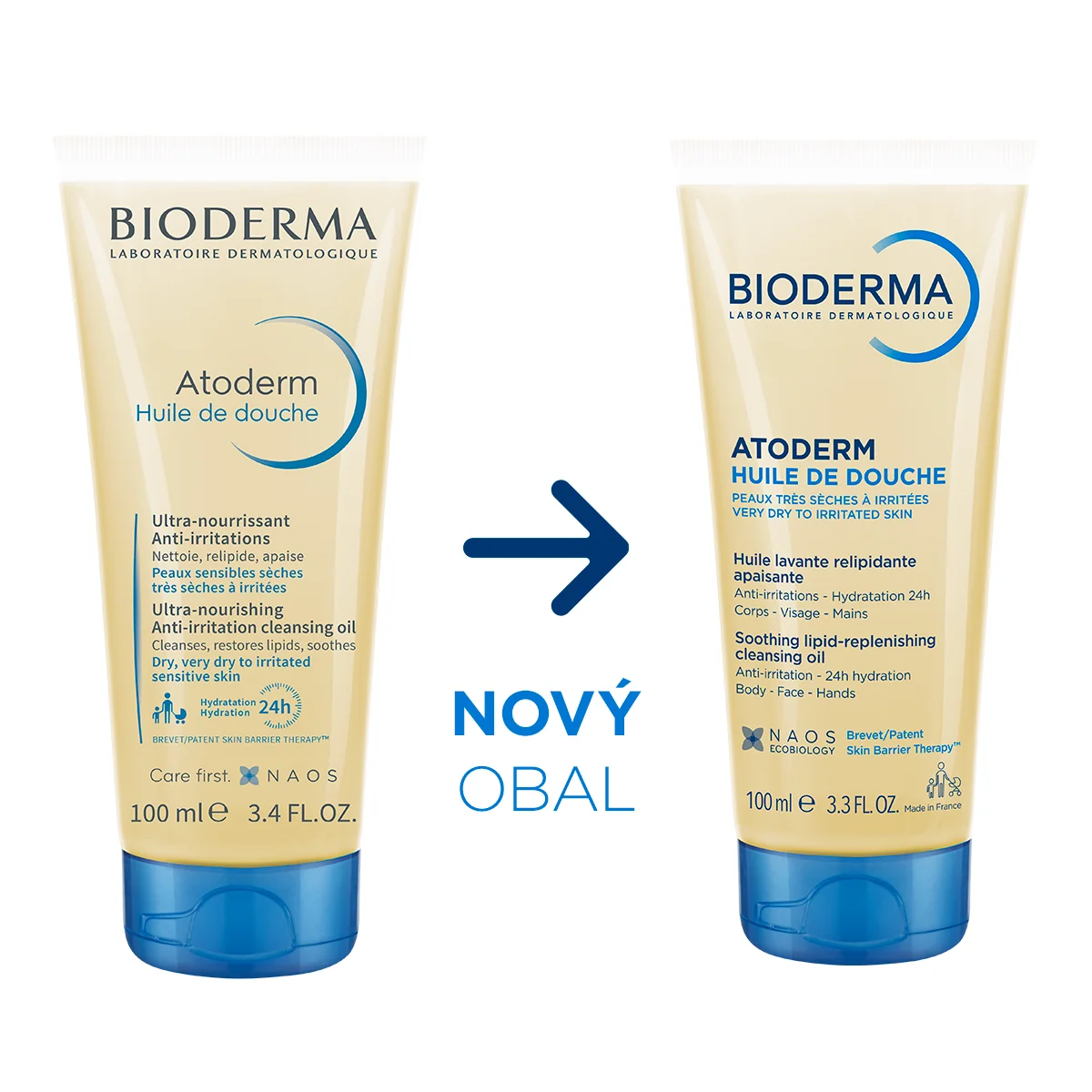 BIODERMA Atoderm Sprchový olej pre veľmi suchú až atopickú pokožku 100 ml