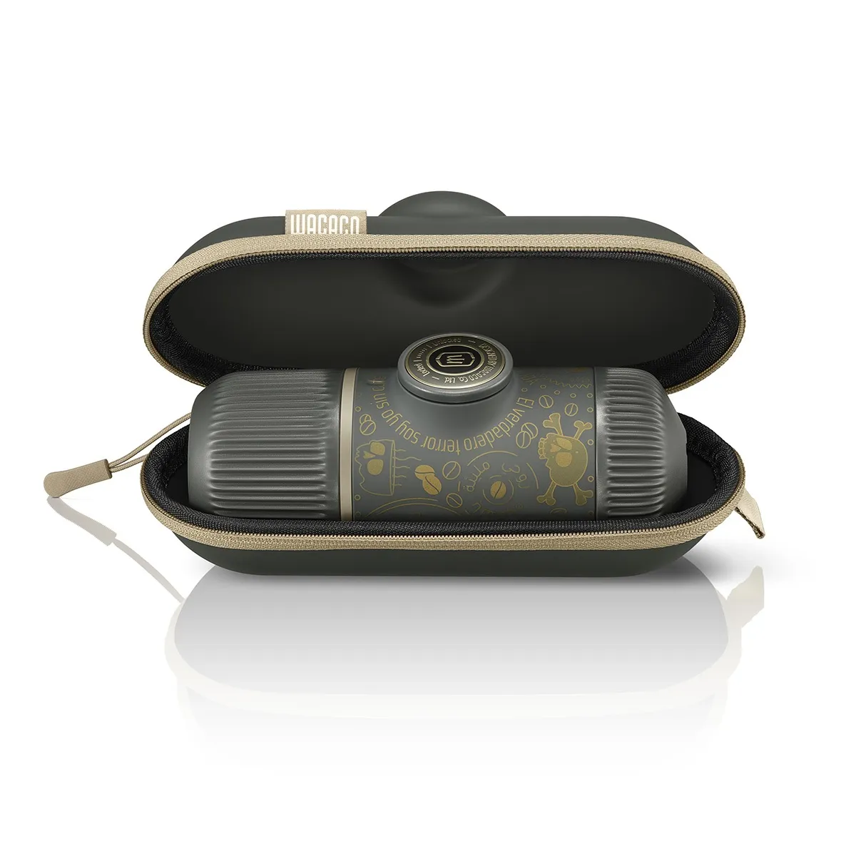 Nanopresso - Dark Souls Grey + pevný obal Kávovar