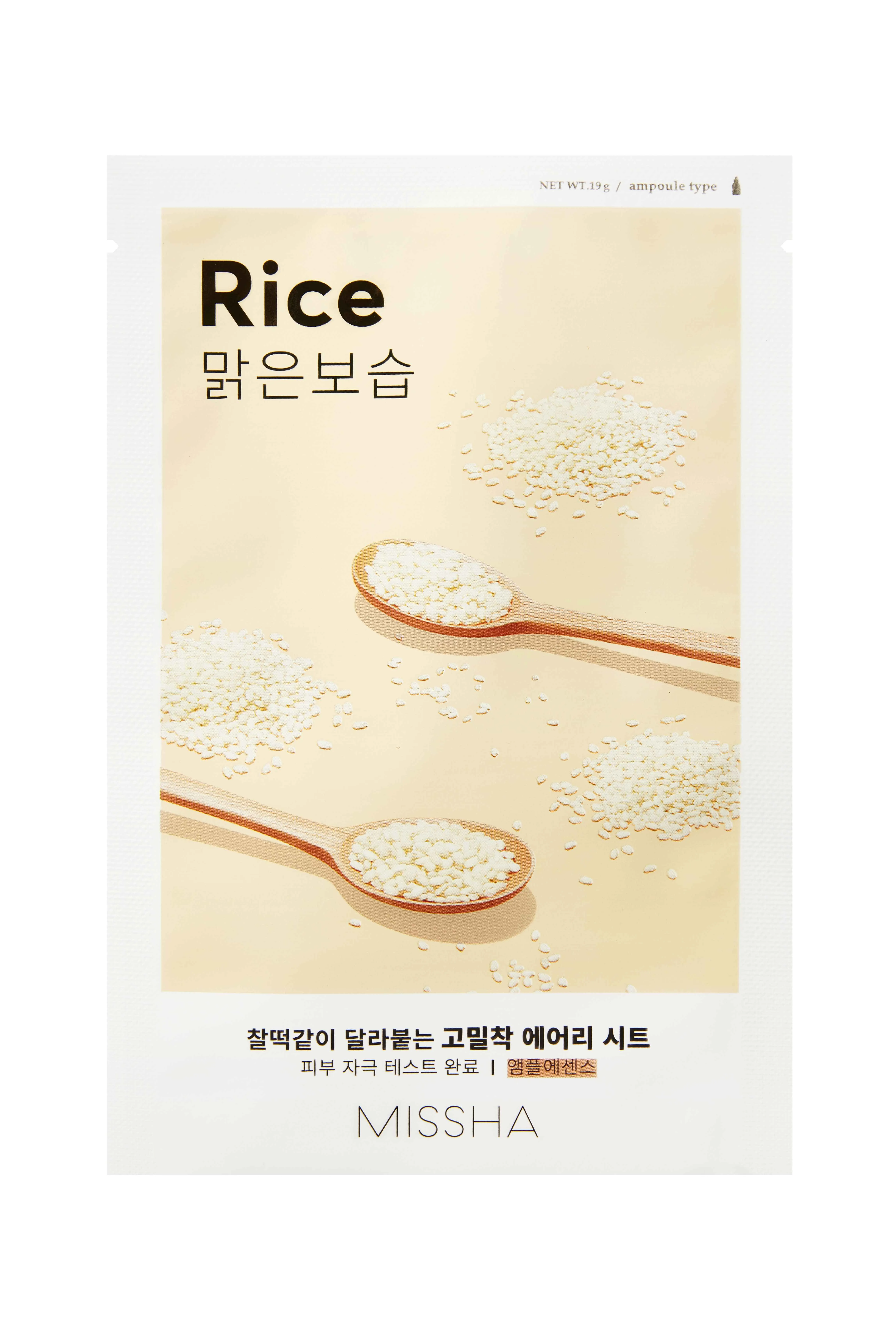 Missha Airy Fit Sheet Mask Rice 19 g / 1 sheet 1×19 g / 1 sheet