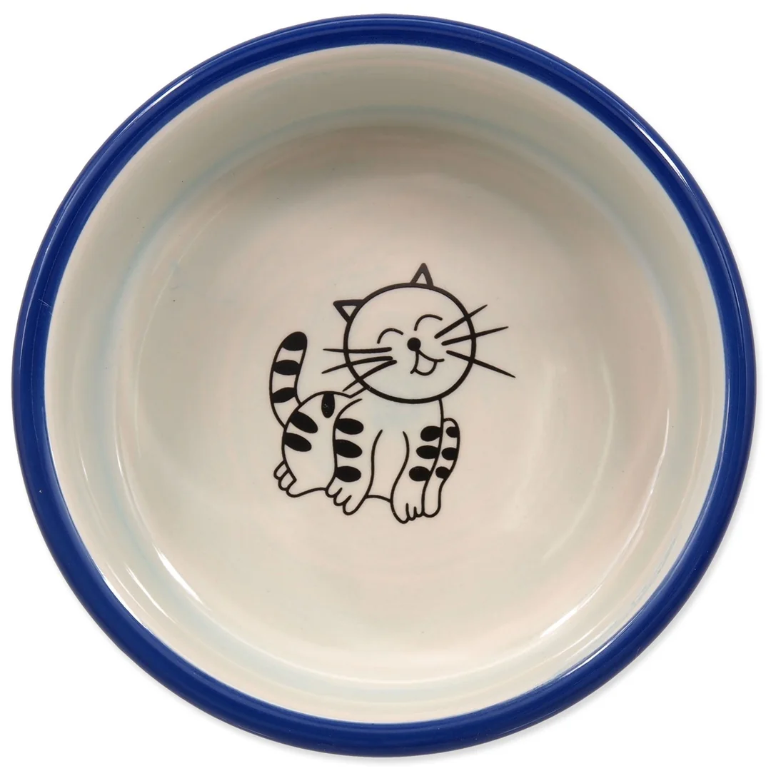 Miska Magic Cat keramická mačacia labka modrá 12,5x5cm