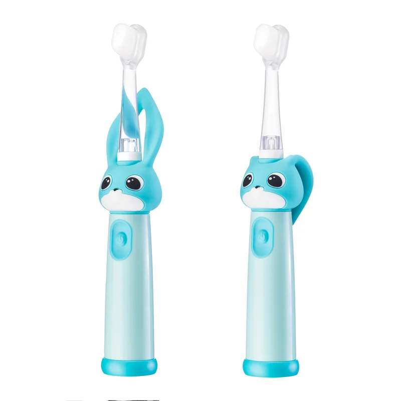 VITAMMY Bunny Sonická zubná kefka pre deti s LED svetlom a nanovláknami, 0-3 roky 1×1 ks, sonická zubná kefka, blankyt