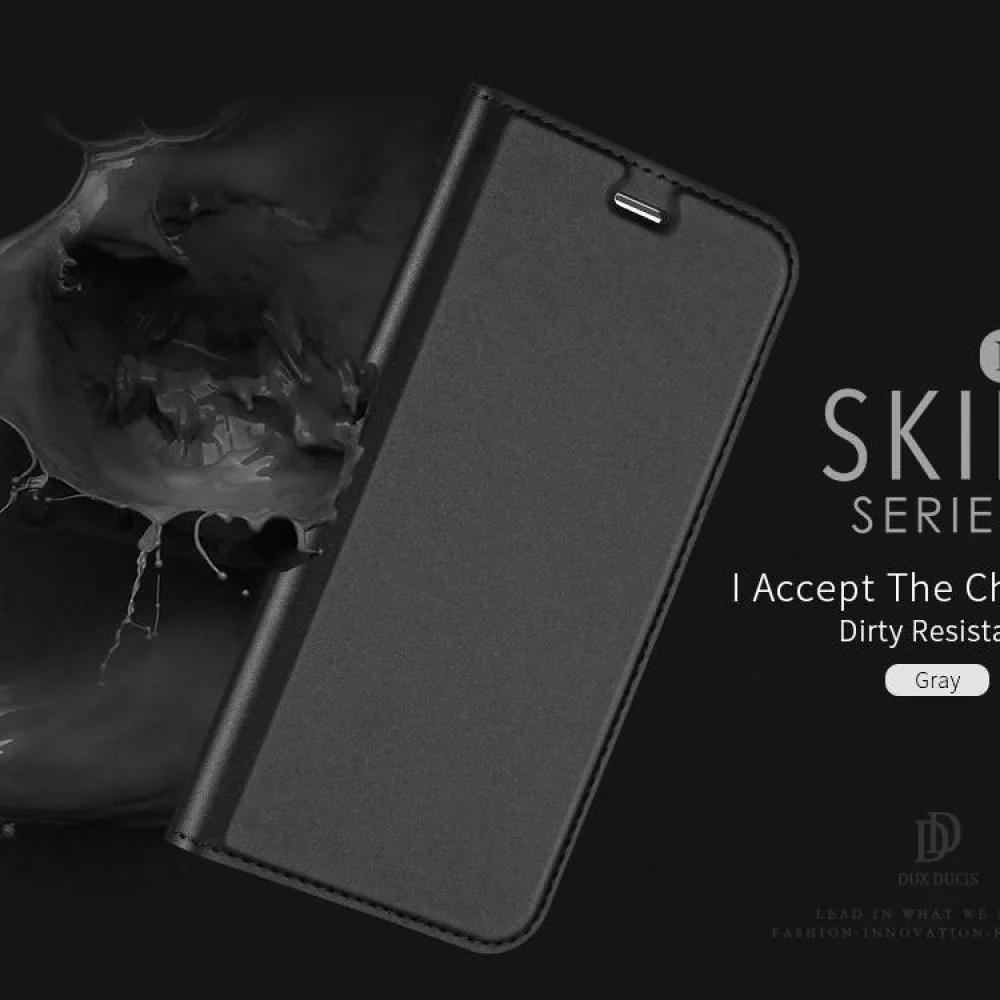 DUX DUCIS Skin Pro knižkové kožené puzdro na Realme GT Neo 3 čierne