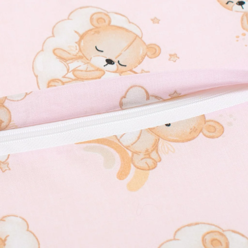 Detský podsedák na stoličku New Baby BASIC  Bear pink , 20C56740