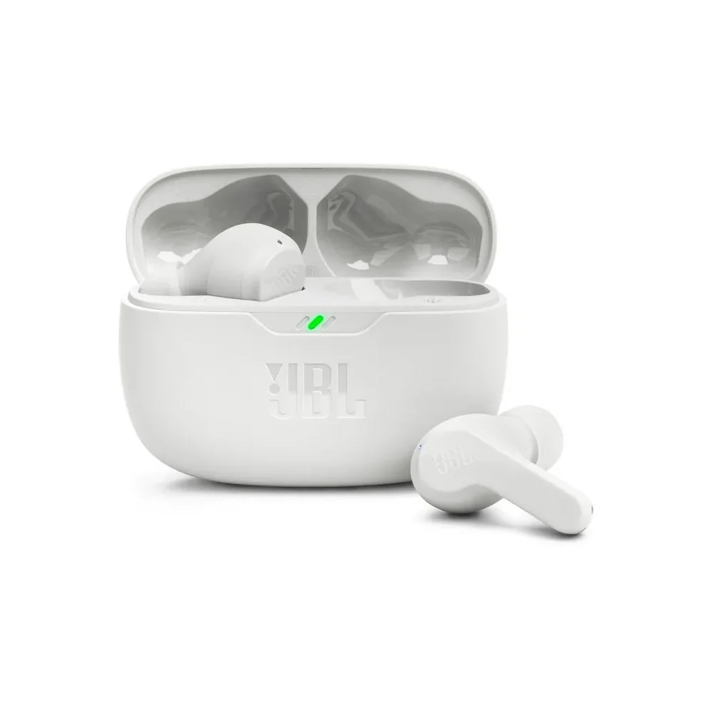 Slúchadlá BLUETOOTH do uši JBL WAVE BEAM WHITE (TWS)
