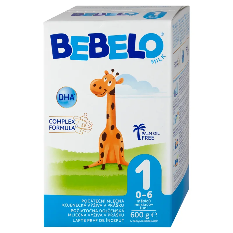 BEBELO MILK 1 1× 600 g (2 vrecká 300 g), dojčenské mlieko