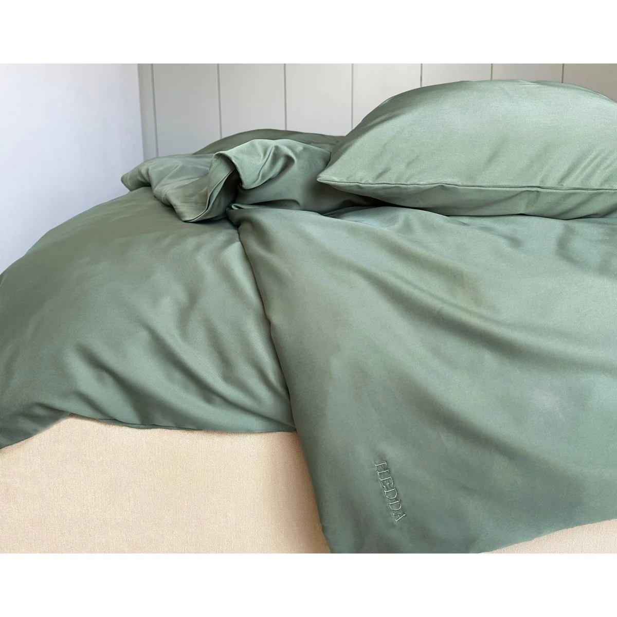 Obliečky Tencel Lyocell Iballa zelené rozmer: súprava 70 x 90 cm + 140 x 200 cm