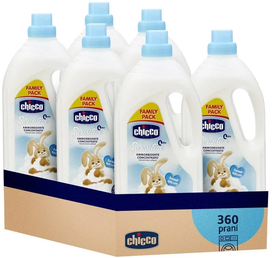 CHICCO Aviváž koncentrovaná Sladký Púder 1,5 l (60 praní) 6×1500 ml, aviváž