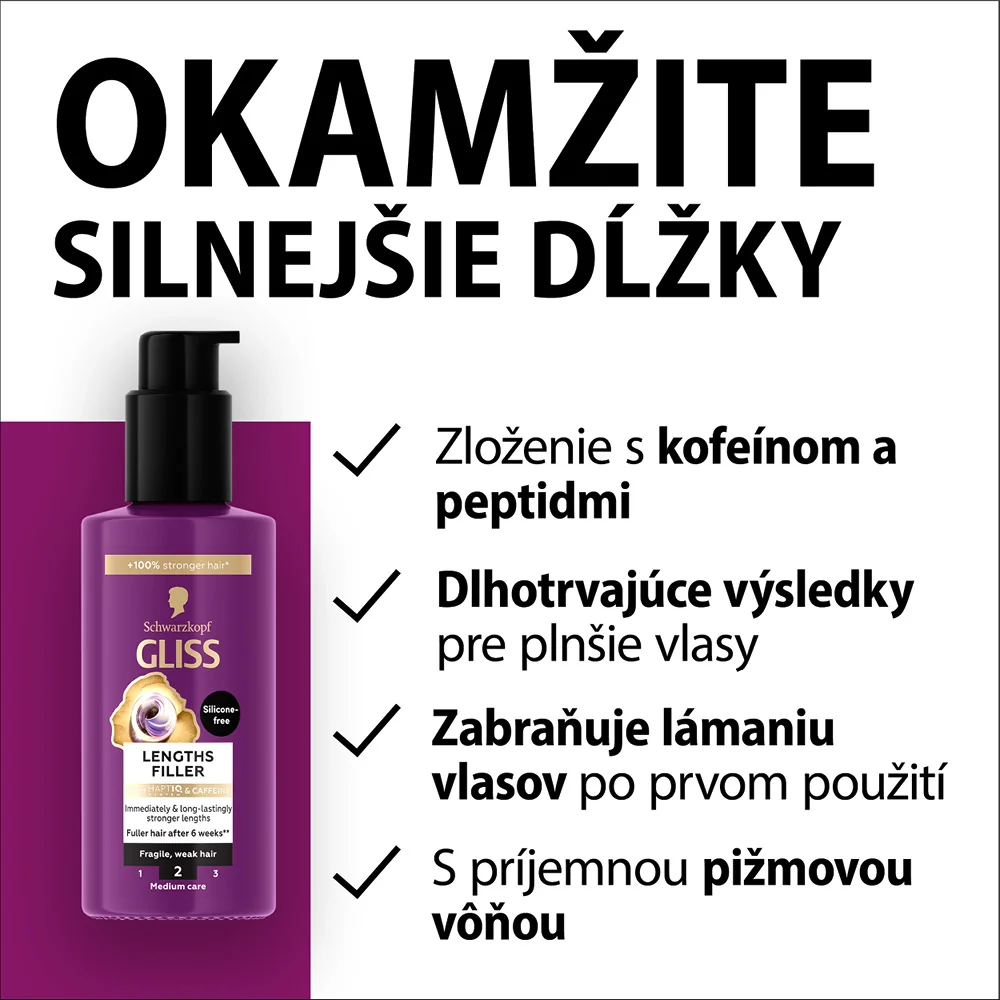 Schwarzkopf Gliss starostlivosť Full Hair Wonder 1×100 ml, kúra na vlasy