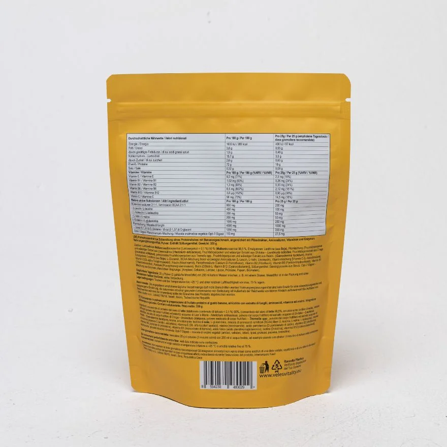 Veles Vitality Funkčný proteínový nápoj bez laktózy Banán 350 g