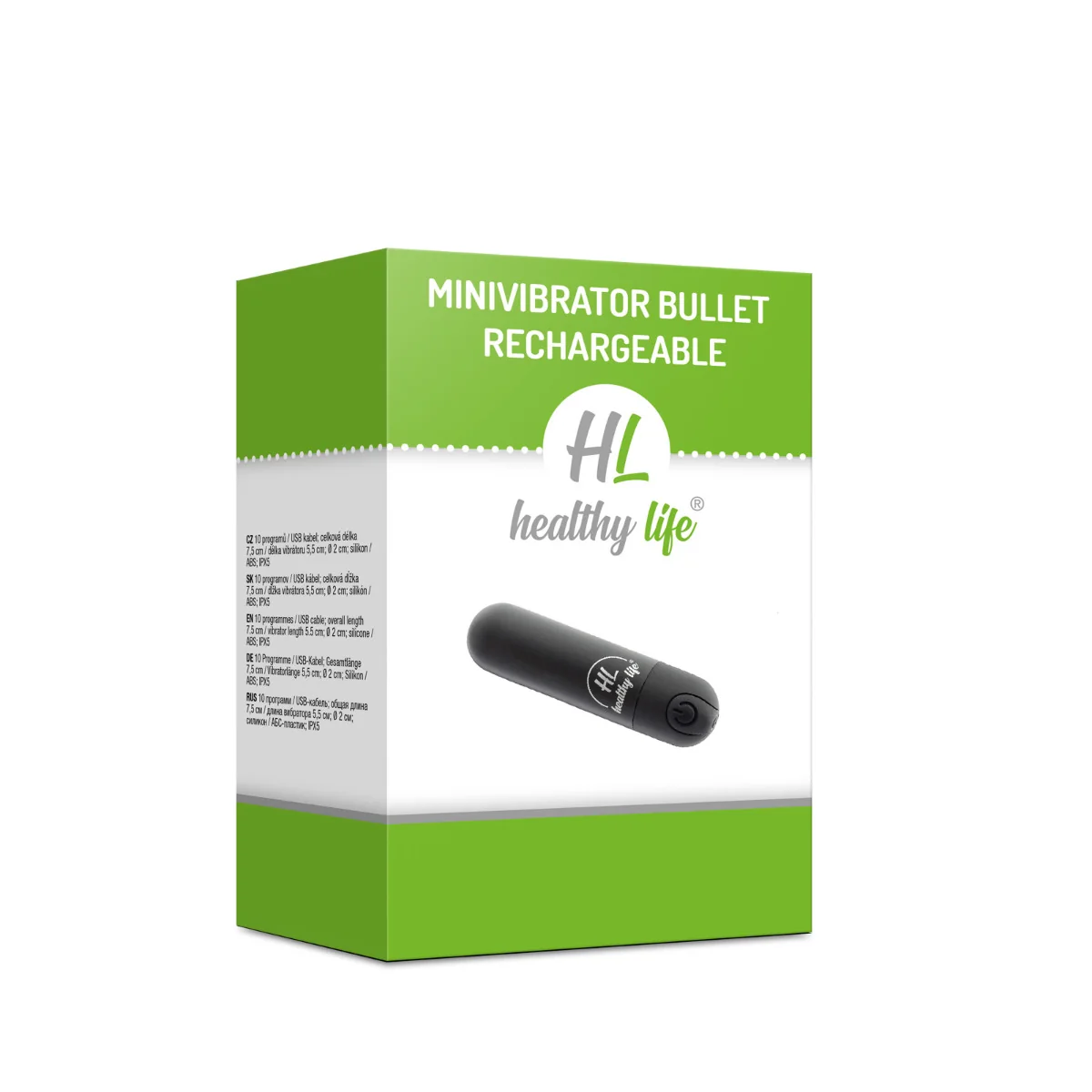 Healthy Life - Minivibrátor Manaro čierny 1×1 kus, mini vibrátor