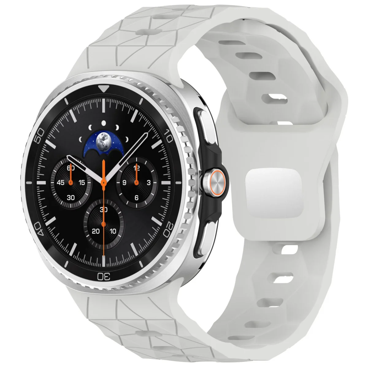 BStrap Silicone Grid remienok na Samsung Galaxy Watch 8, light gray