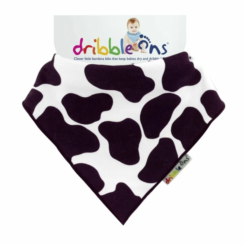 Dribble Ons šatkový podbradník Designer Funny Cow