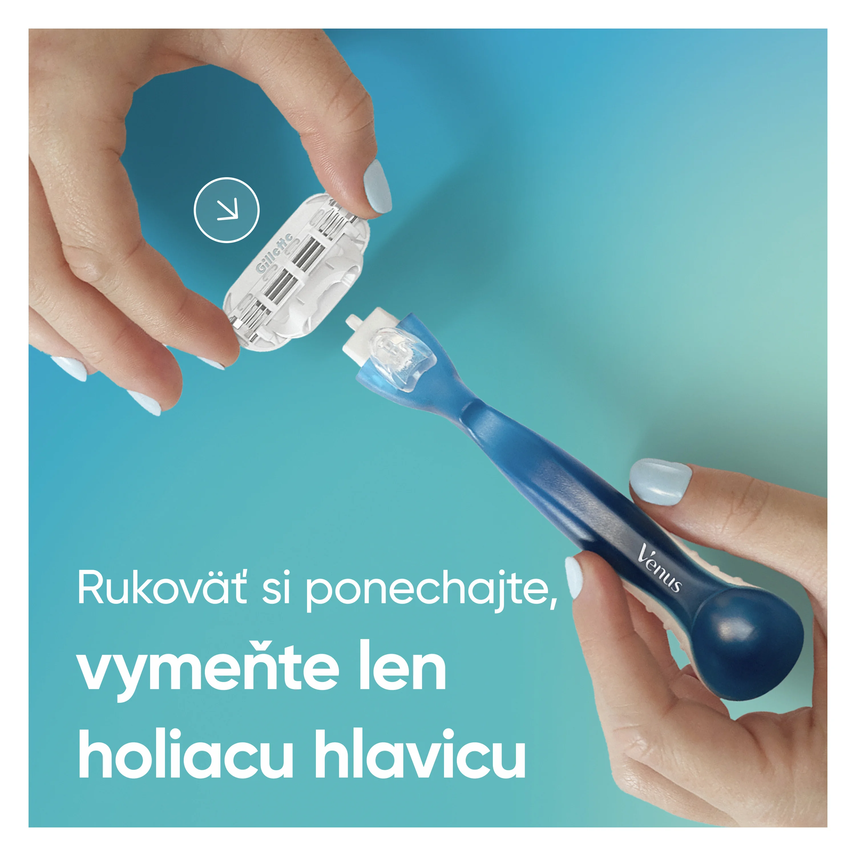 Gillette Venus Smooth náhradné holiace hlavice +4 náhradné holiace hlavice 1 set
