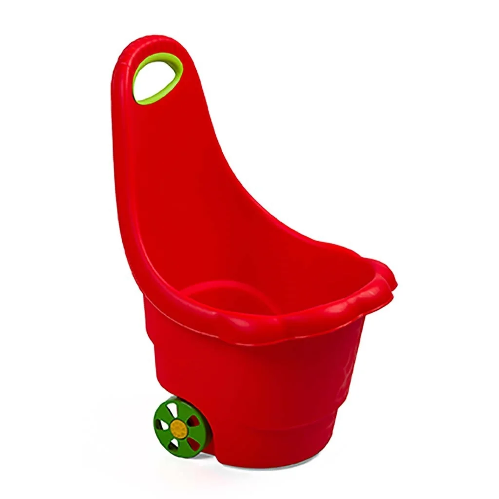 Detský multifunkčný vozík BAYO Sedmokráska 60 cm červený ,