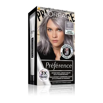 L'Oréal Paris Préférence Vivid Colors permanentná farba na vlasy 1×1 set, Camden Town - Smokey Grey, 60+90+54 ml