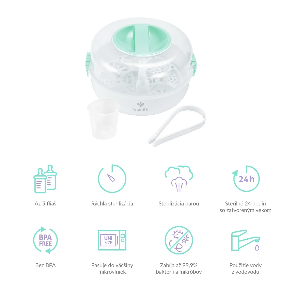 TrueLife Invio MS5 1×1 ks, sterilizátor do mikrovlnnej rúry