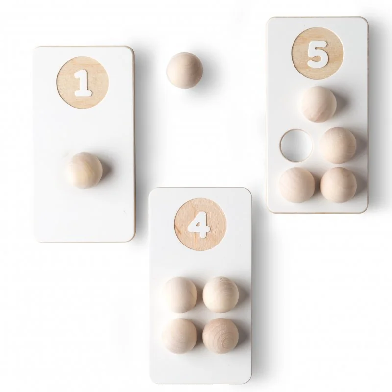 drevené kocky Counting