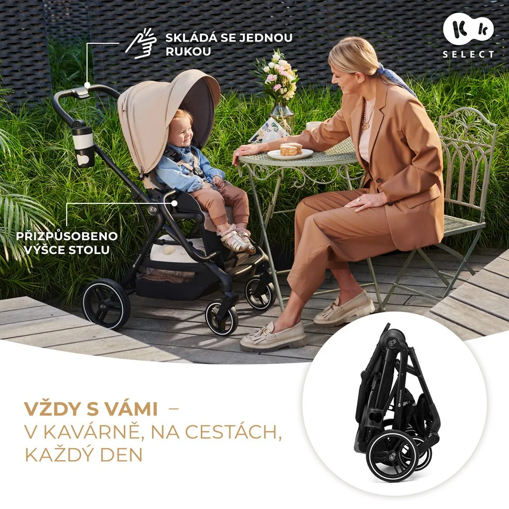 Kočík športový Yoxi Pure Black