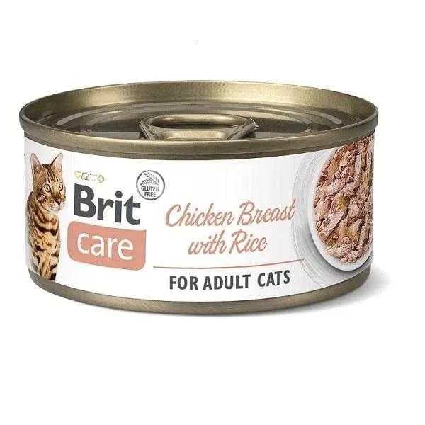 Brit Care Konzerva Cat Chicken Breast With Rice 70g
