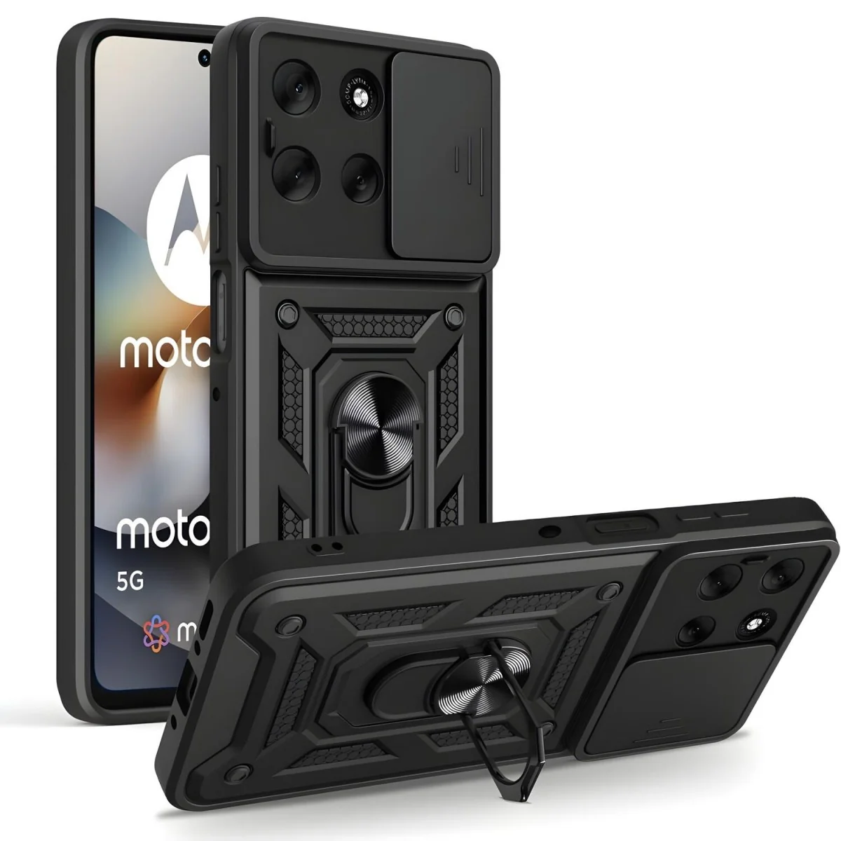 Obal CamShield Pro pre Motorola Moto G56 5G Čierna, armor ochrana