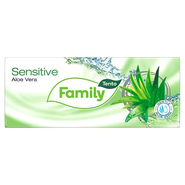 Tento Family Sensitive Aloe Vera hygienické vreckovky 10×10 ks, hygienické vreckovky