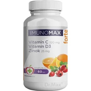 IMUNOMAX  forte Vitamín C+D+Zinok - Pharmed New cps 1x60 ks