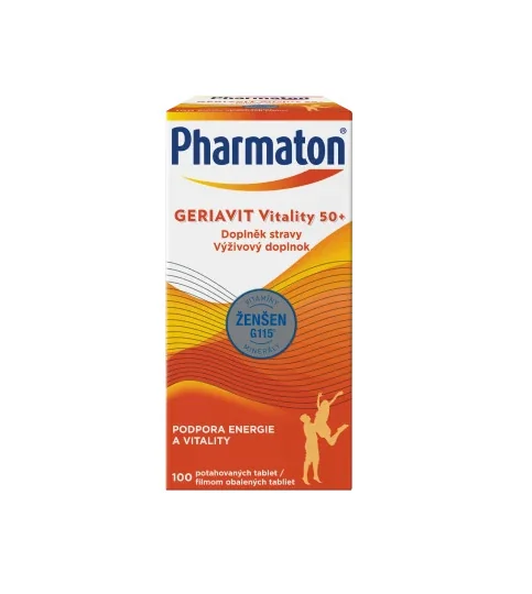 Pharmaton Geriavit Vitality 50+ 100 tabliet 1×100 tbl, vitality 50+