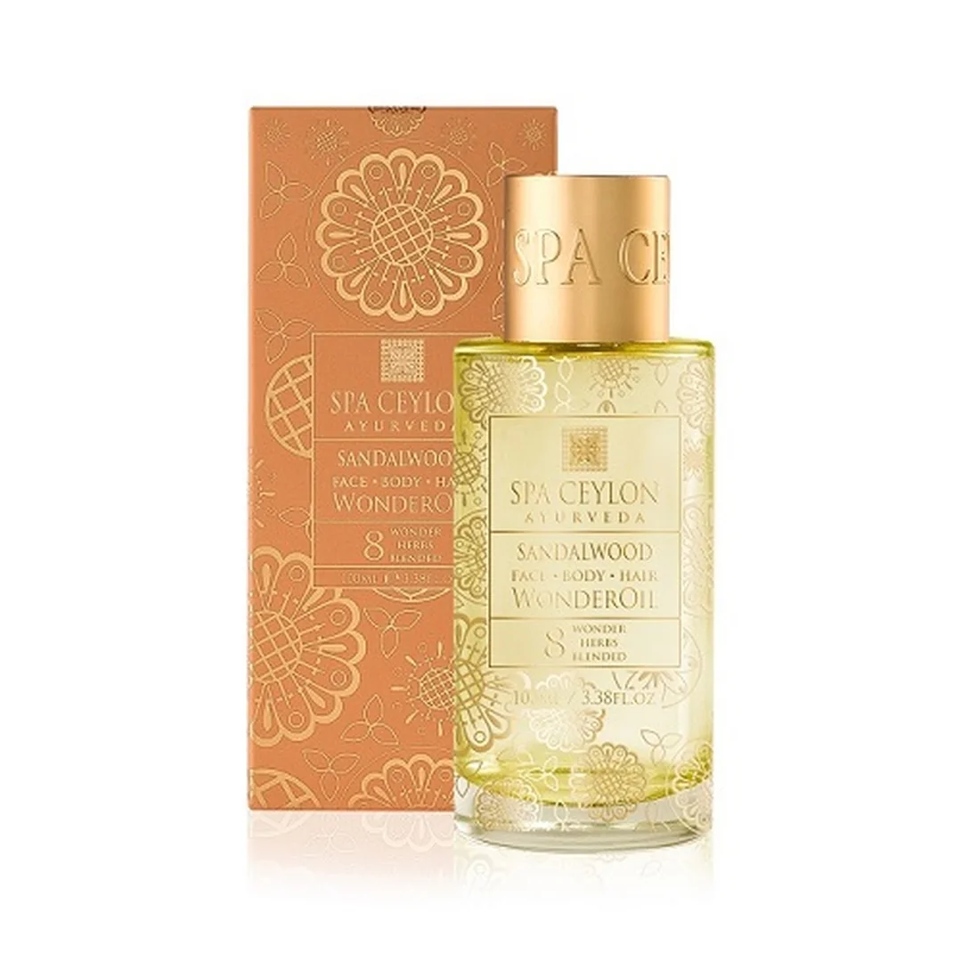 Suchý olej na pokožku a vlasy Sandalwood 100 ml, santalové drevo