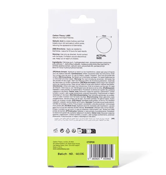 Carbon Theory Supacylic Zap Patch 20 ks 1×20 ks, náplasti