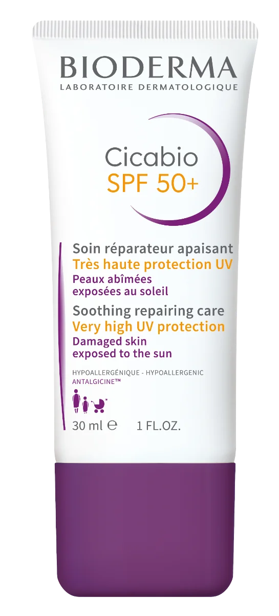 BIODERMA Cicabio SPF 50+ krém na prevenciu hyperpigmentácie jaziev 1×30 ml, upokojujúci krém