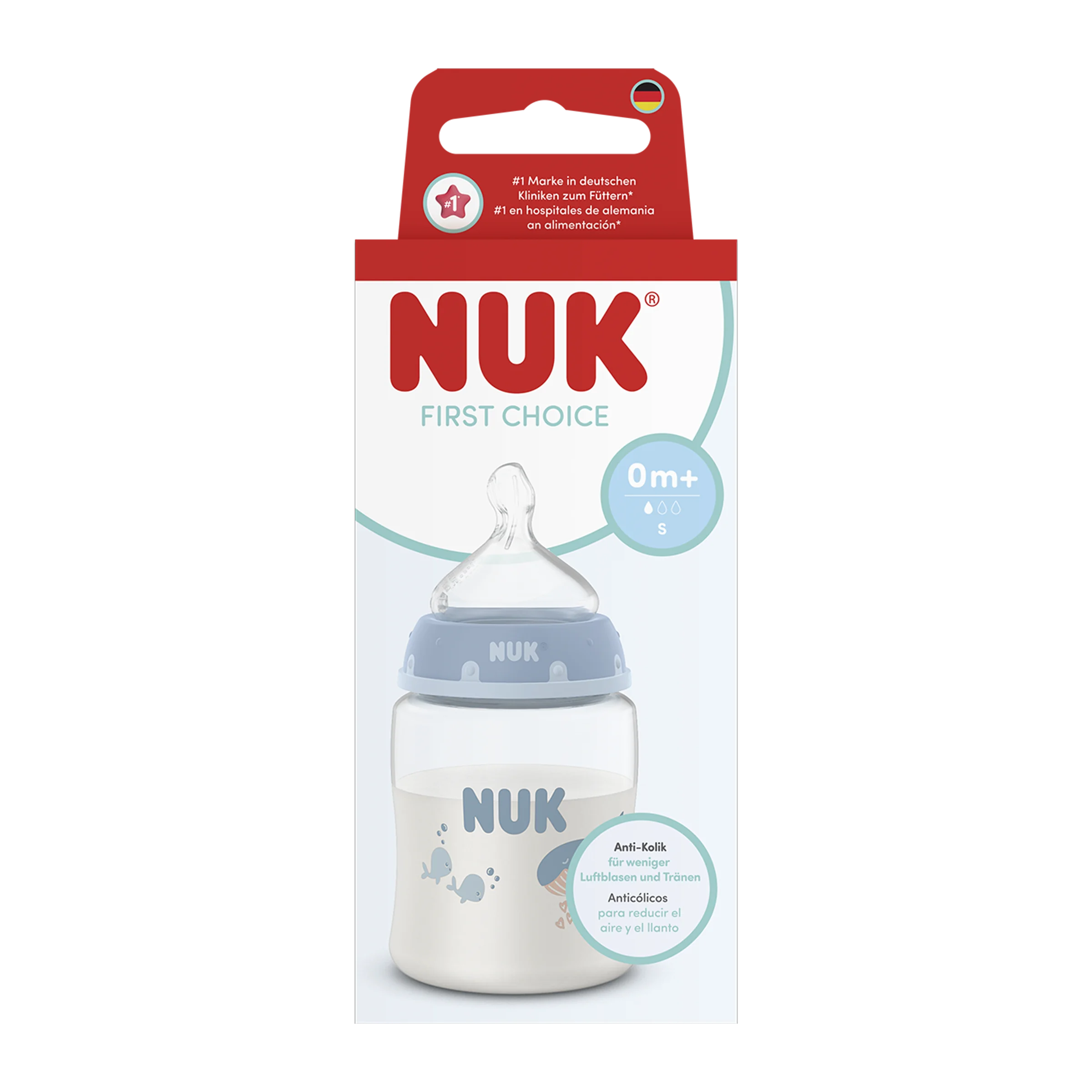NUK flaša First Choice WHALE 150 ml 1 ks