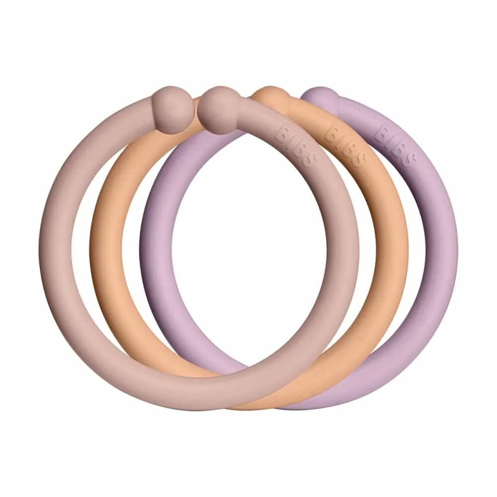 BIBS Loops krúžky 12ks Blush / Peach / Dusky Lilac
